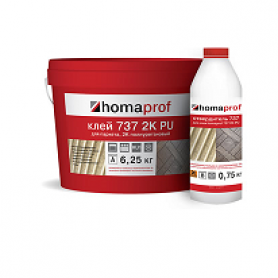 Клей 2К ПУ Homaprof 737  для паркета, 7 кг