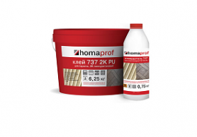 Клей 2К ПУ Homaprof 737  для паркета, 7 кг